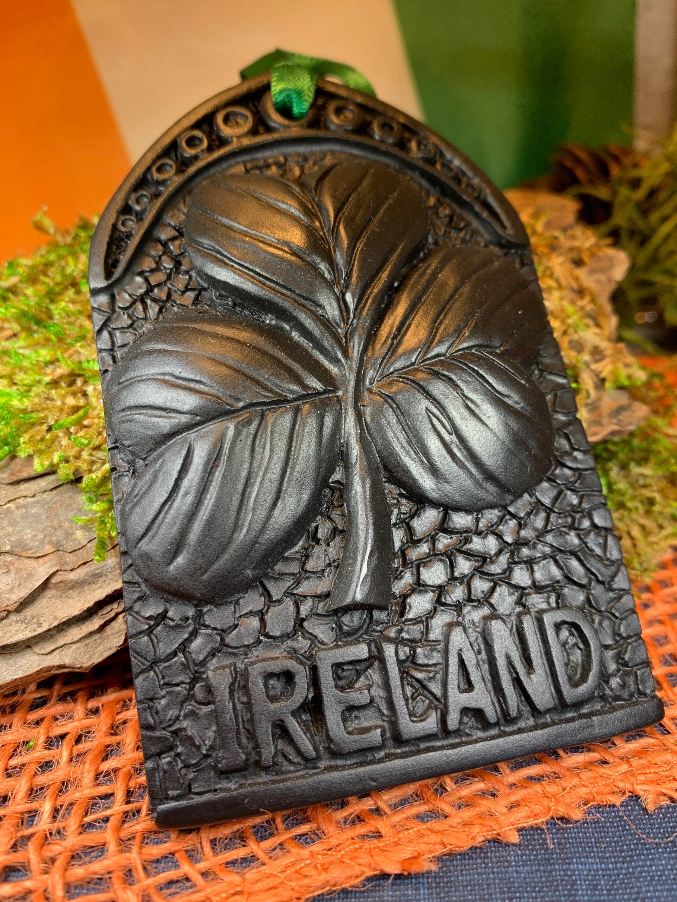 Ireland Turf Shamrock Ornament