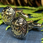 Golden Thistle Cuff Links