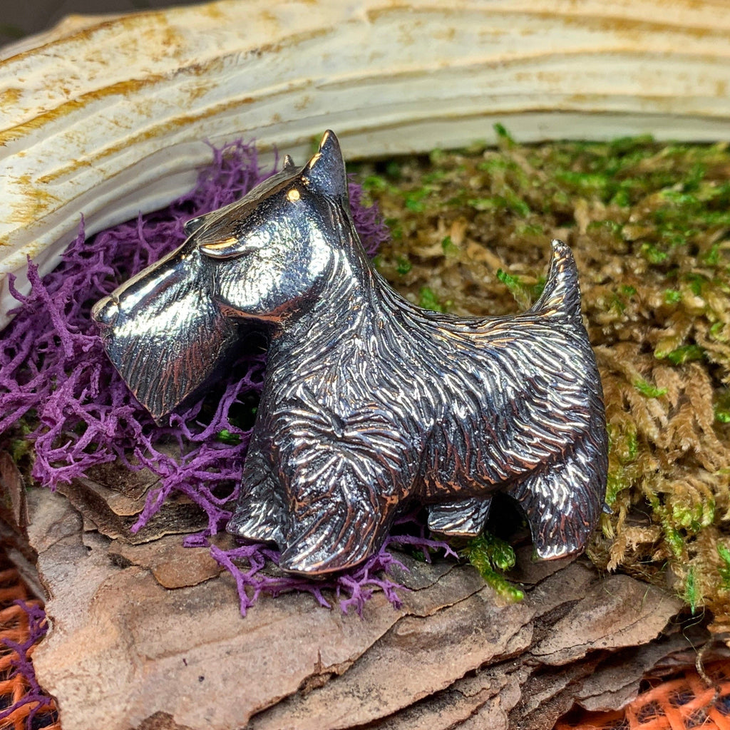 Canis Dog Scottish Brooch