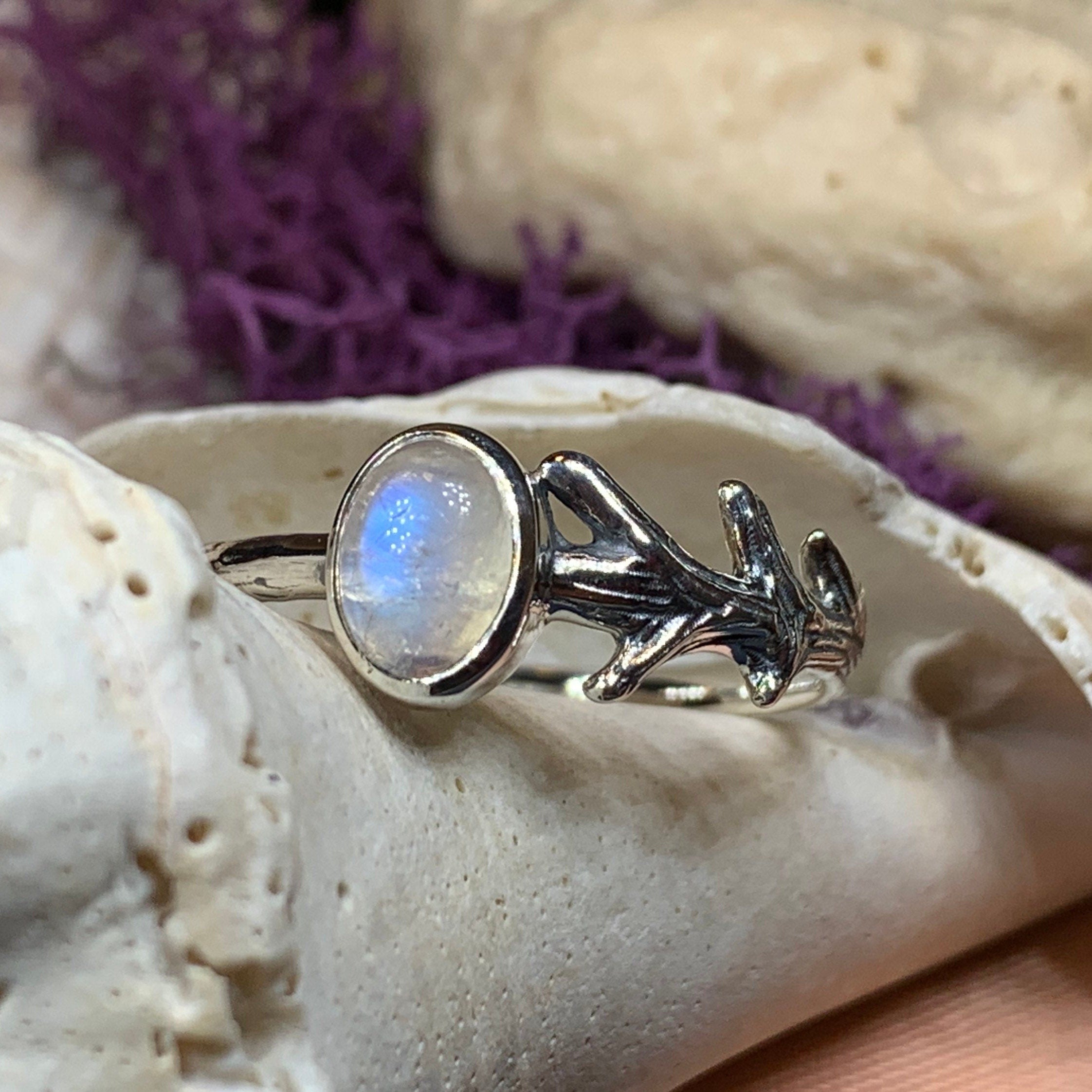 Ancient Forest Moonstone Ring