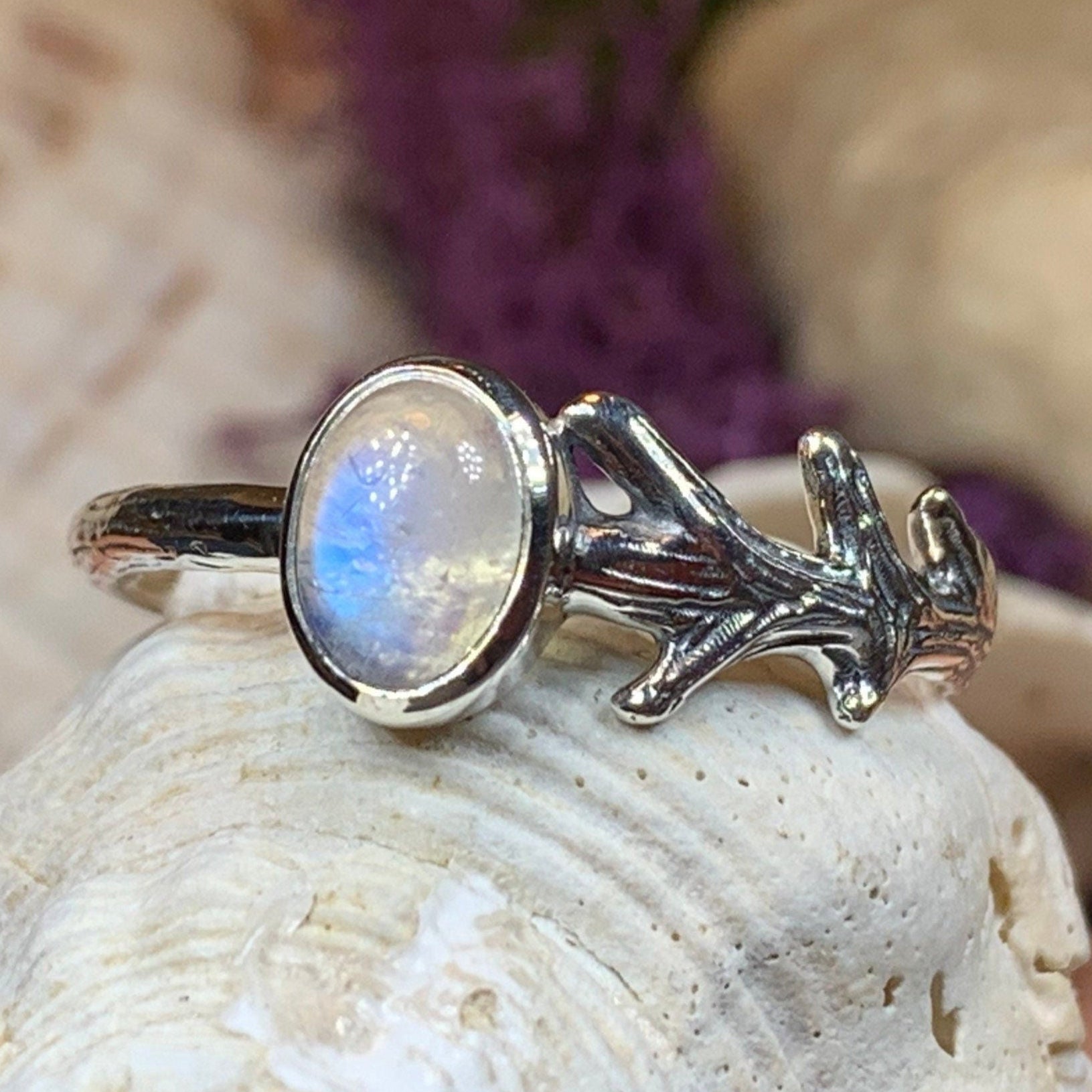 Ancient Forest Moonstone Ring