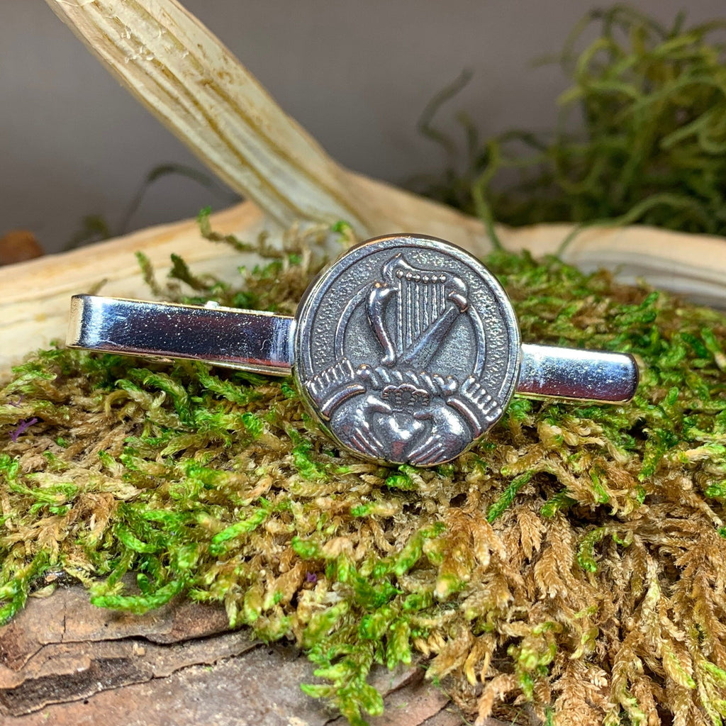 Claddagh & Harp Tie Bar