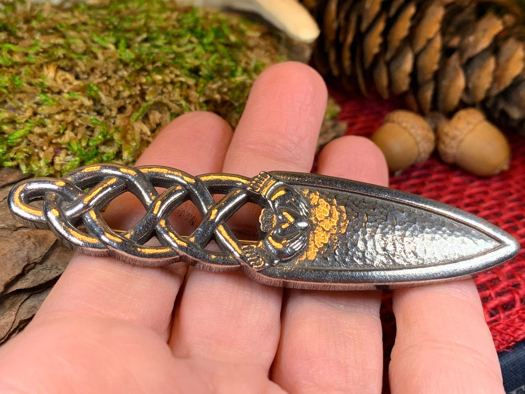 Claddagh Pewter Kilt Pin