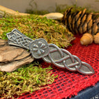 Shamrock & Celtic Knot Kilt Pin
