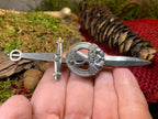 Irish Harp & Claddagh Kilt Pin