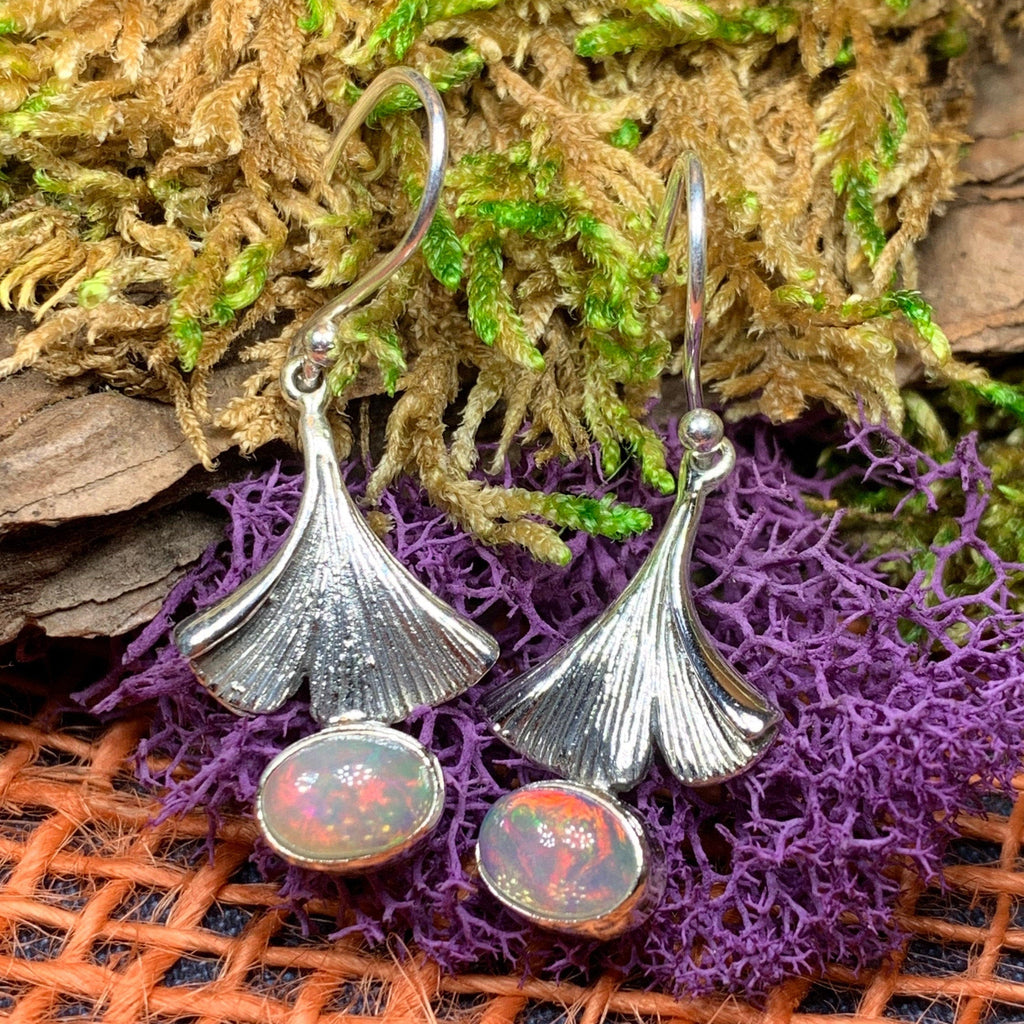 Gingko Opal Earrings