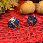 Celtic Spiral Stud Earrings