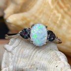 Aubrette Opal Celtic Ring