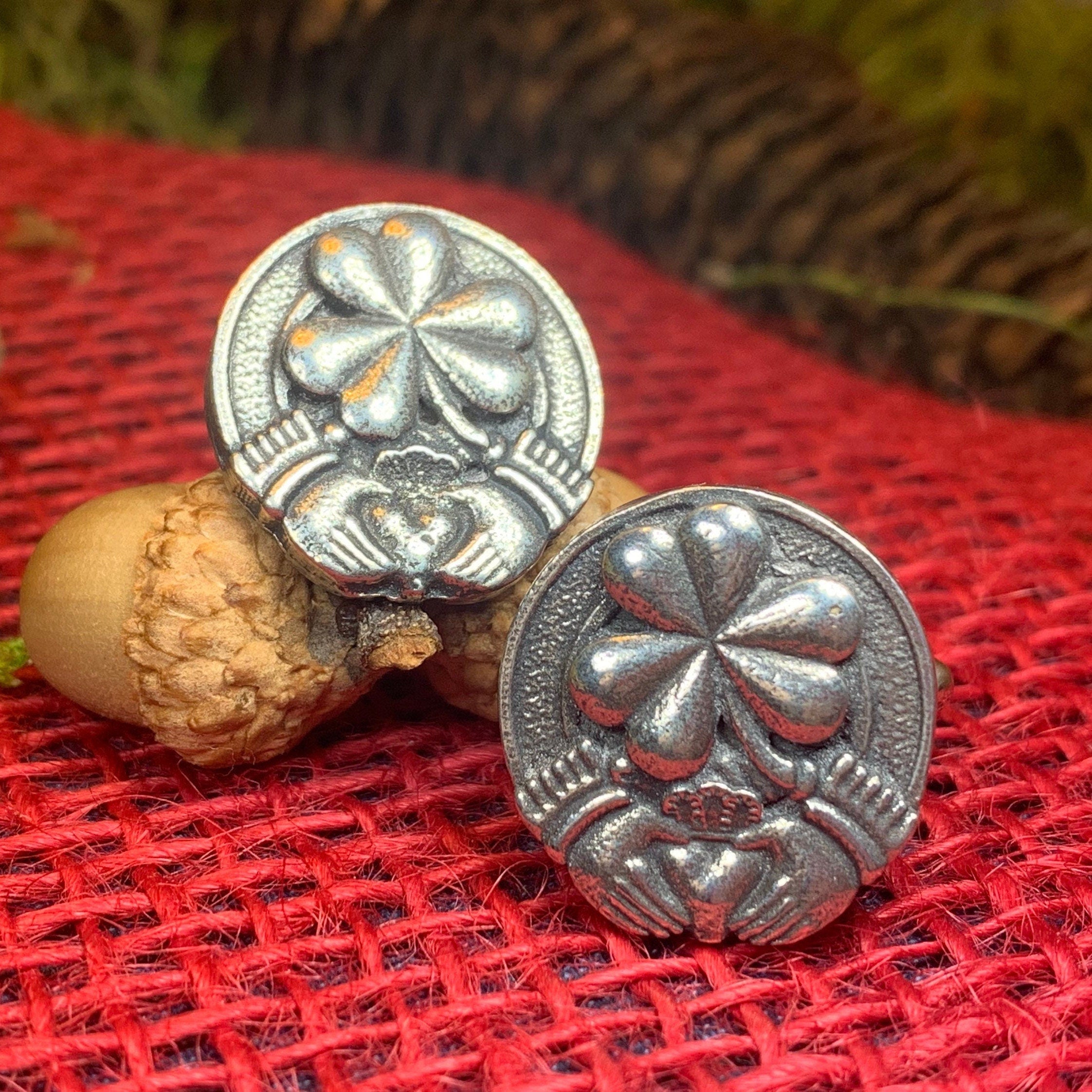 Irish Shamrock Cuff Links