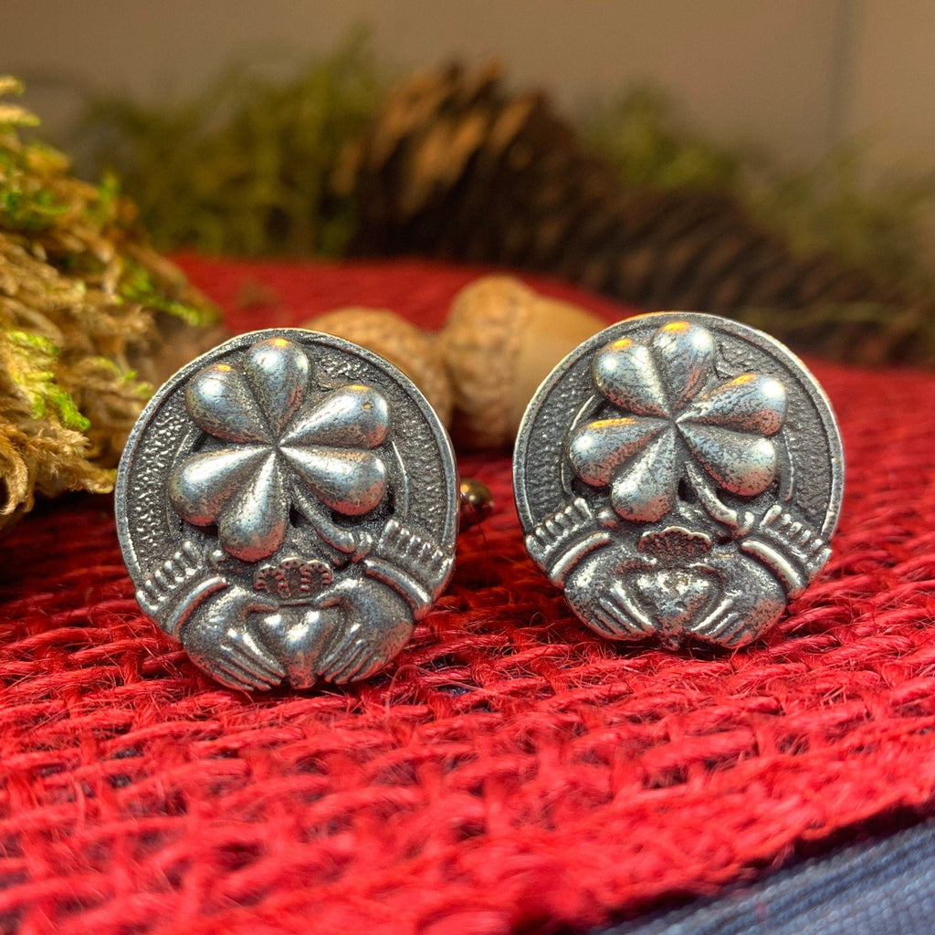 Irish Shamrock Cuff Links