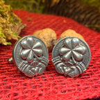 Irish Shamrock Cuff Links
