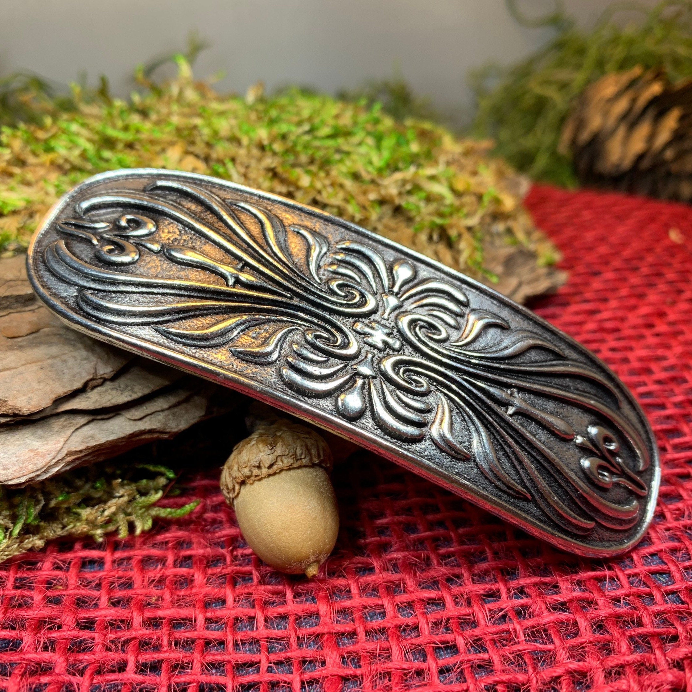 Scroll Celtic Knot Hair Clip