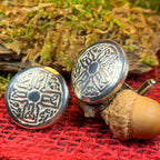 Round Celtic Cross Cuff Links