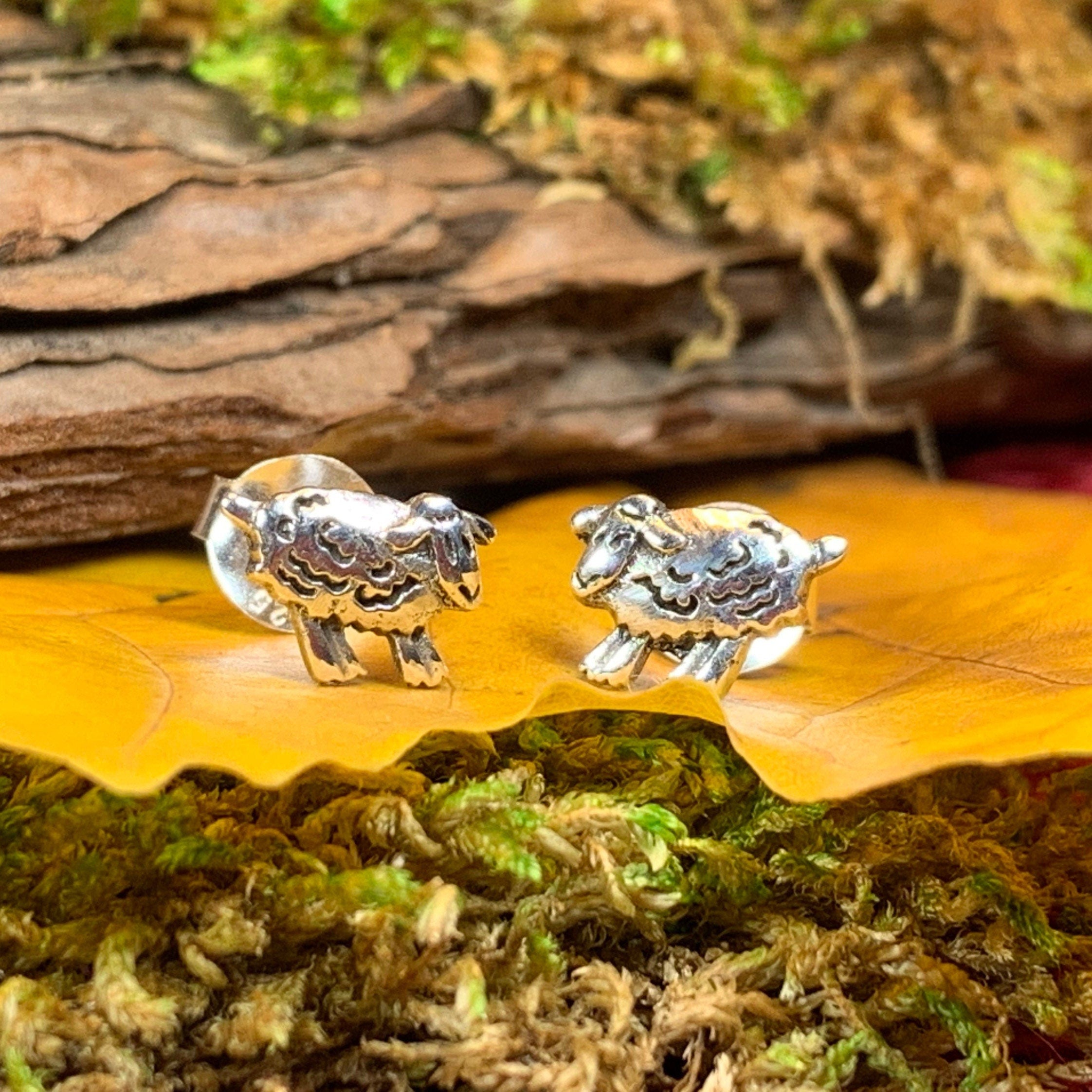 Irish Sheep Post Earrings