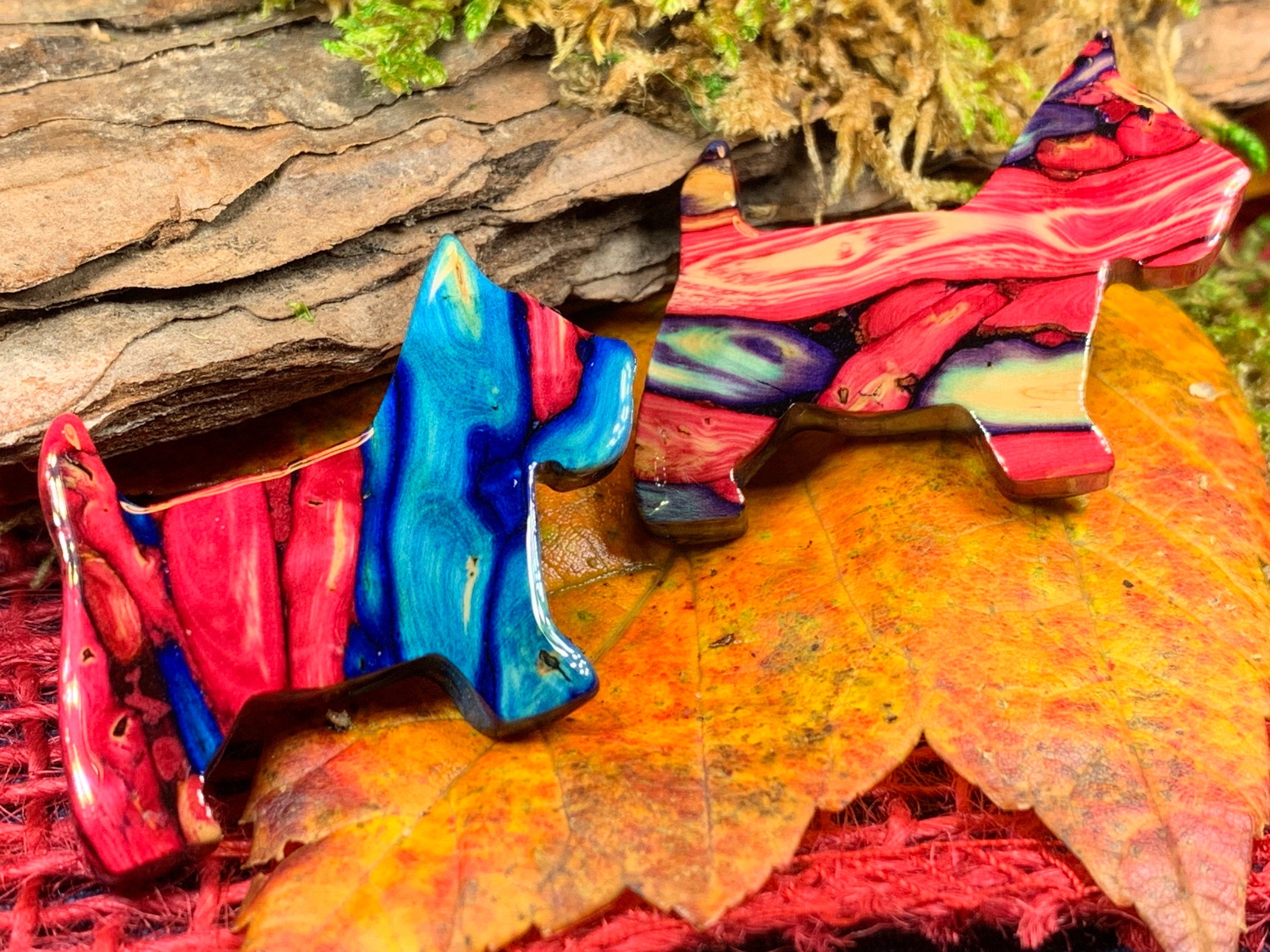 Heathergems Dog Scottish Brooch