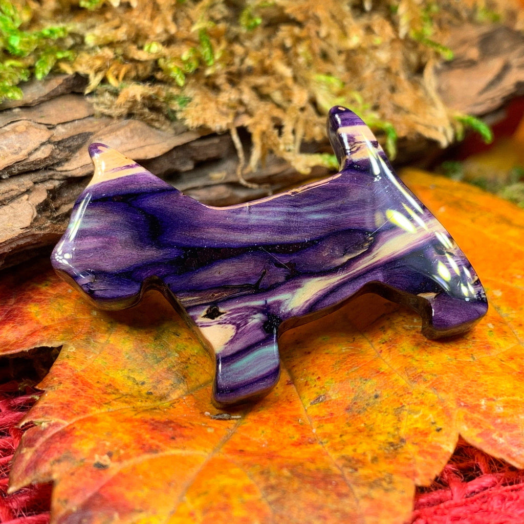 Heathergems Dog Scottish Brooch