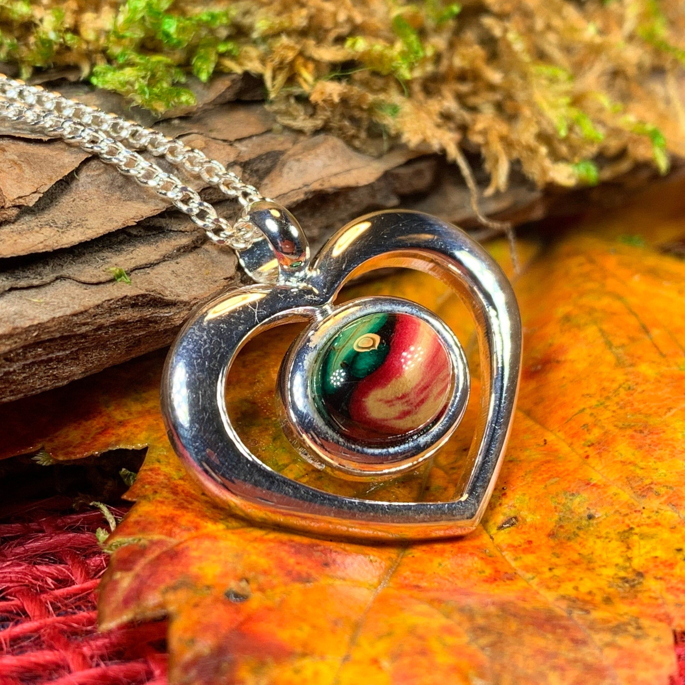 Heathergems Open Heart Necklace