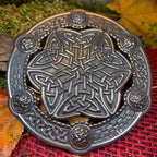 Celtic Key Plaid Brooch