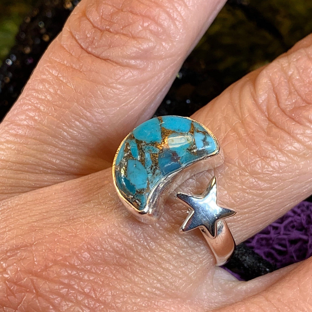 Moanne Crescent Moon Ring