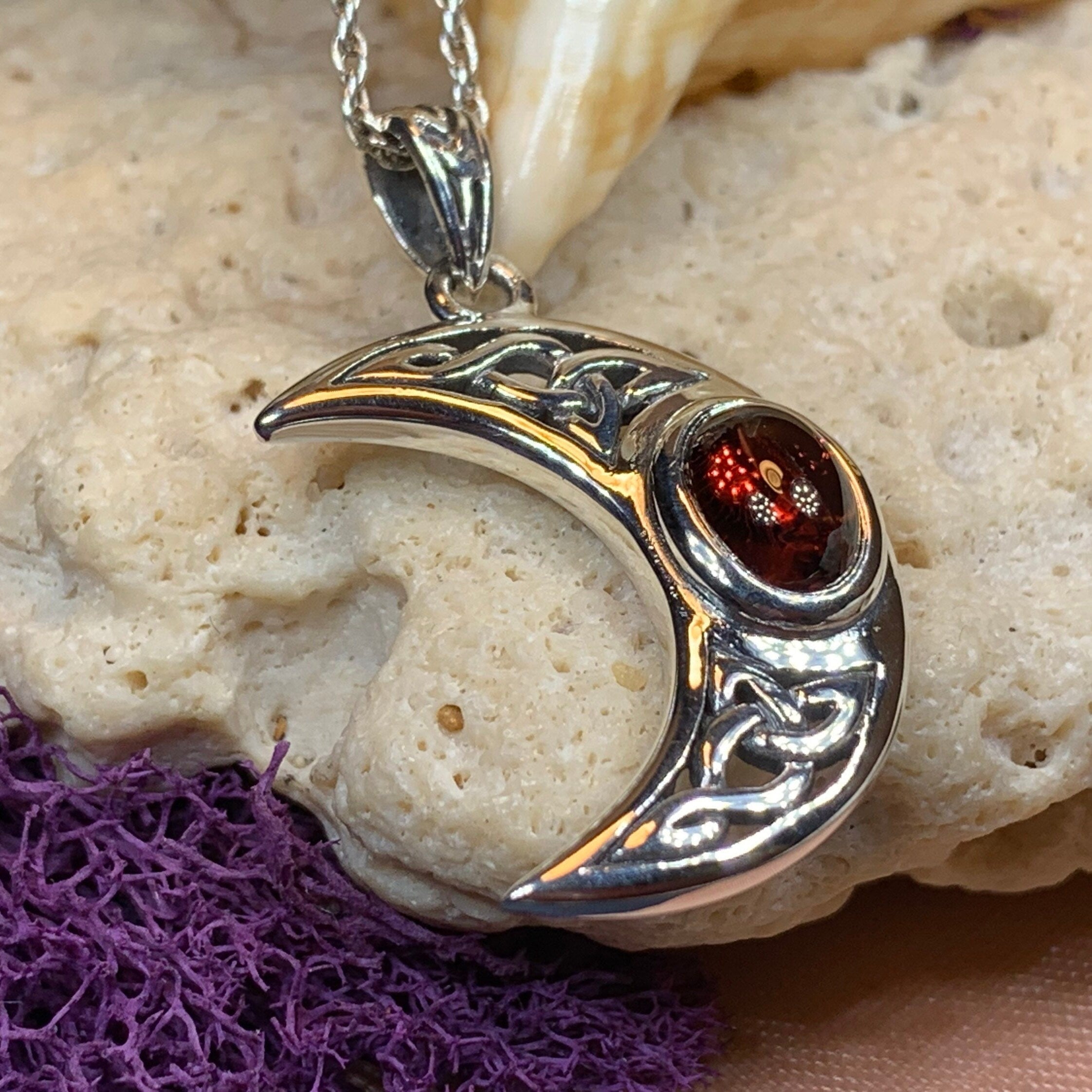 Arlynn Celtic Moon Necklace