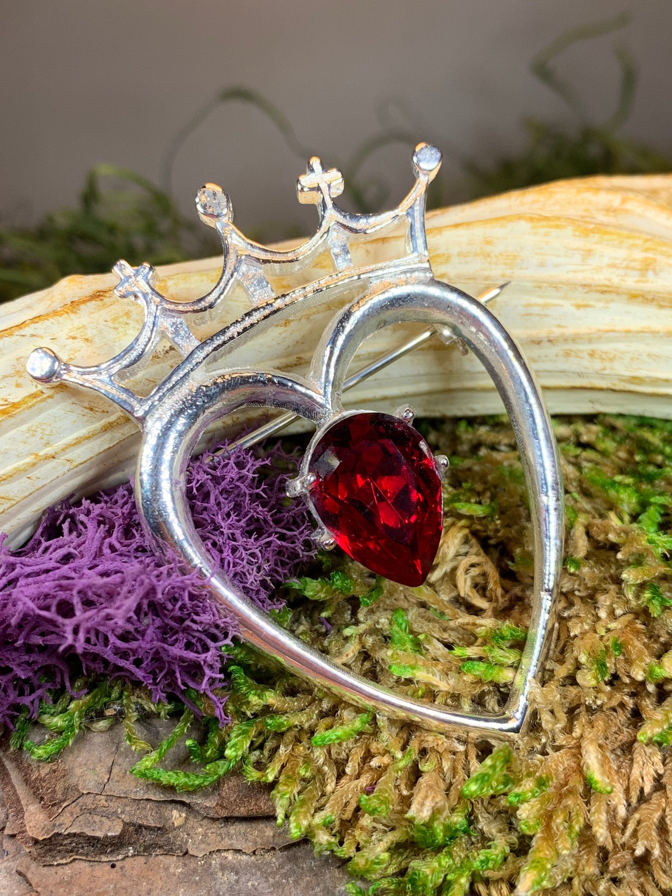 Ruby Luckenbooth Brooch