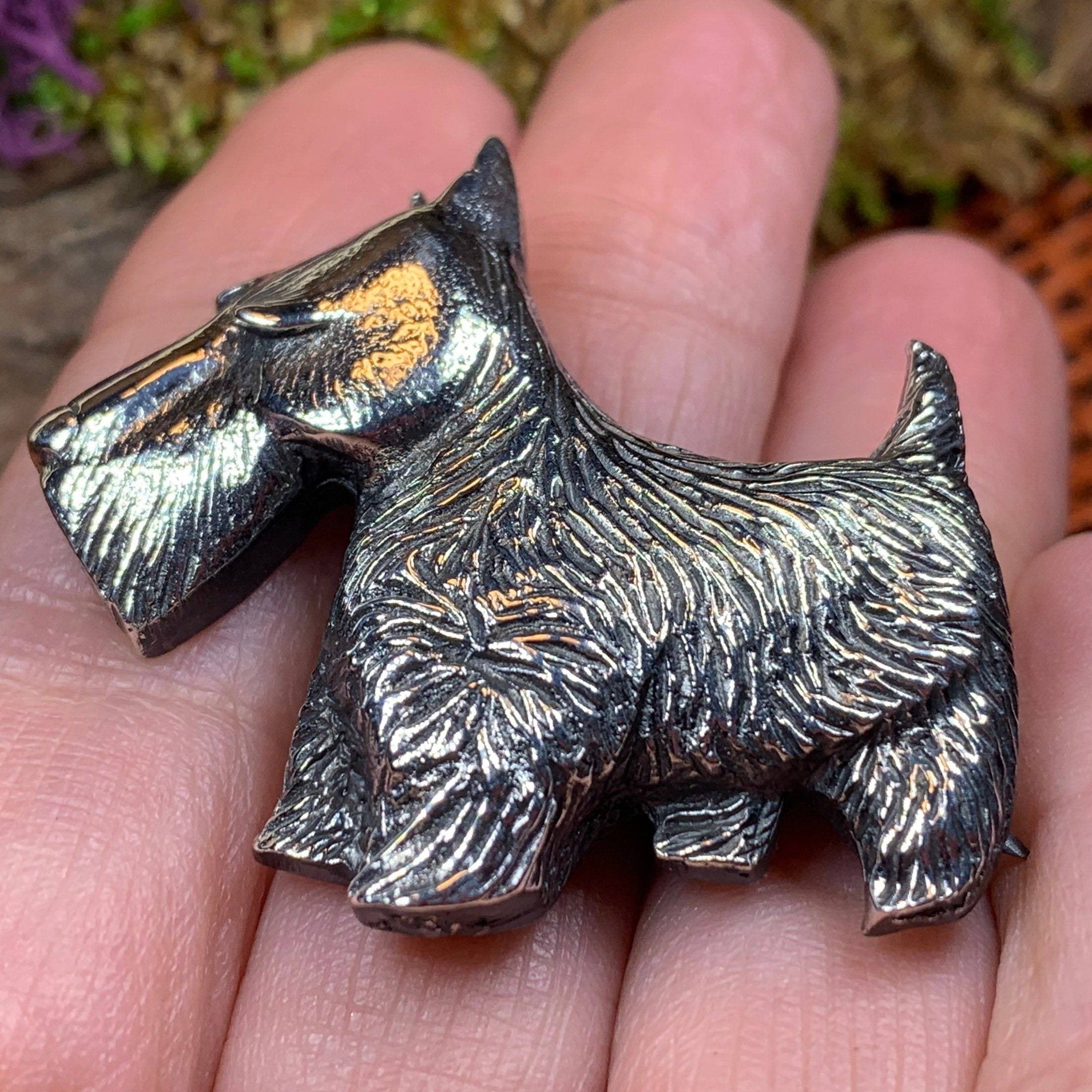 Canis Dog Scottish Brooch