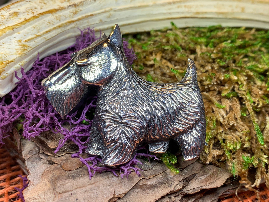 Canis Dog Scottish Brooch