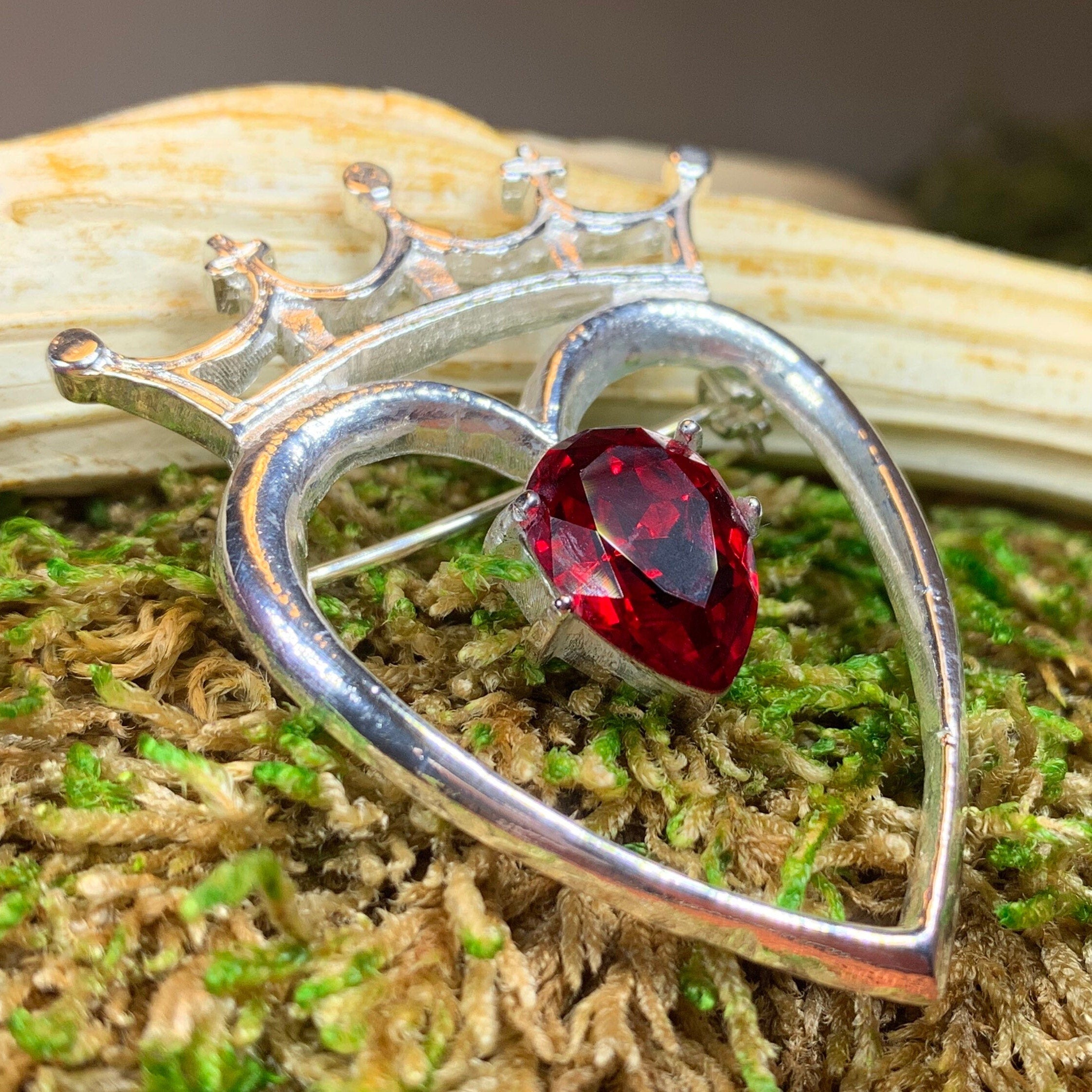 Ruby Luckenbooth Brooch