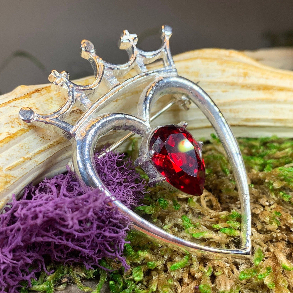 Ruby Luckenbooth Brooch