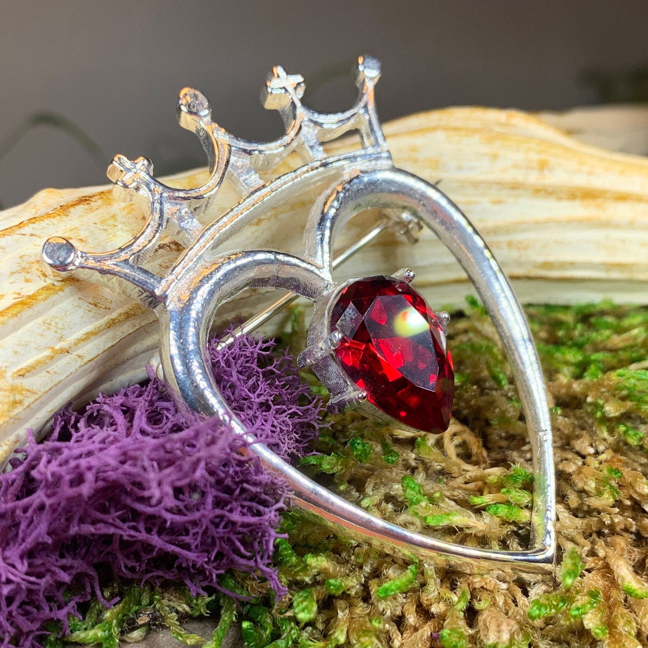 Ruby Luckenbooth Brooch