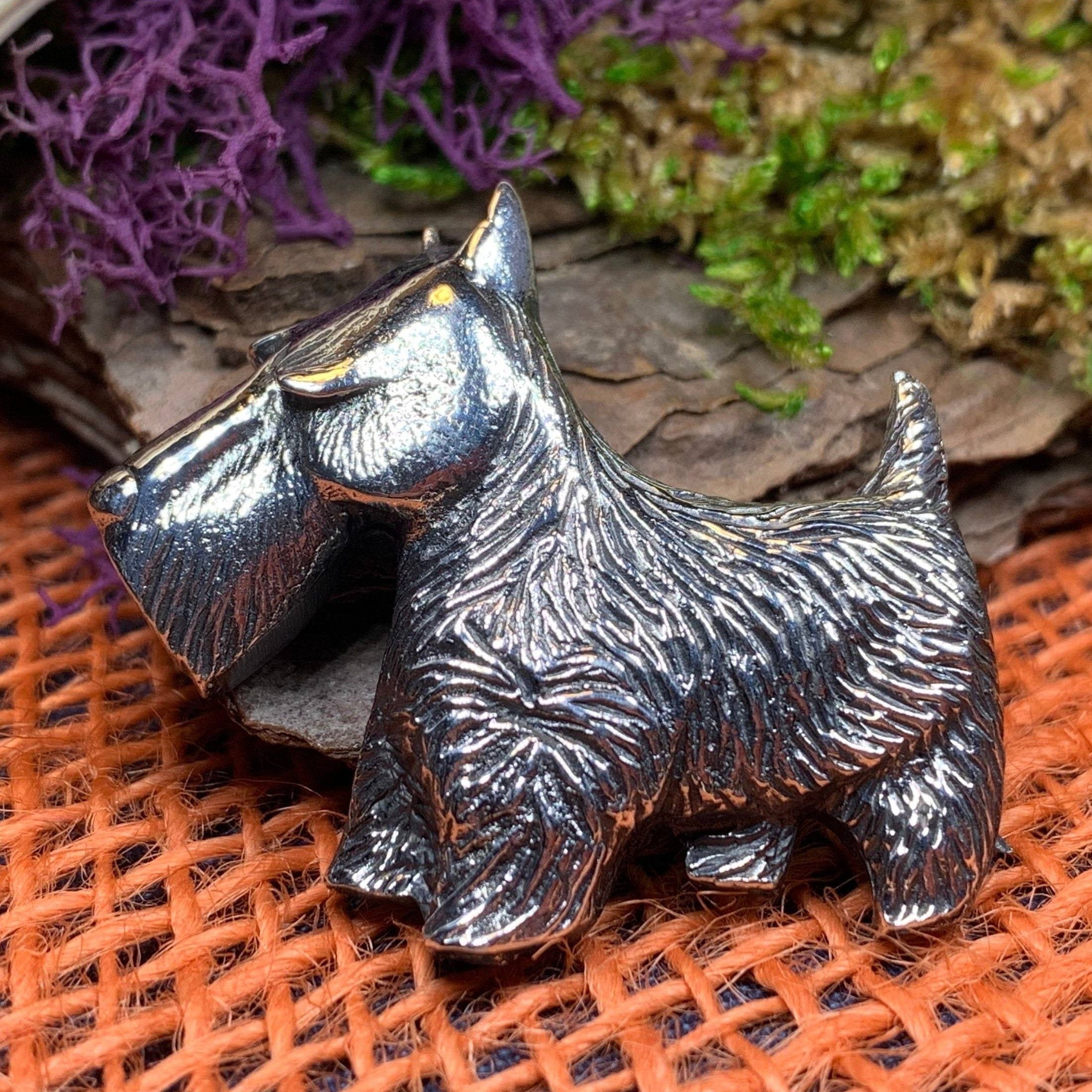 Canis Dog Scottish Brooch