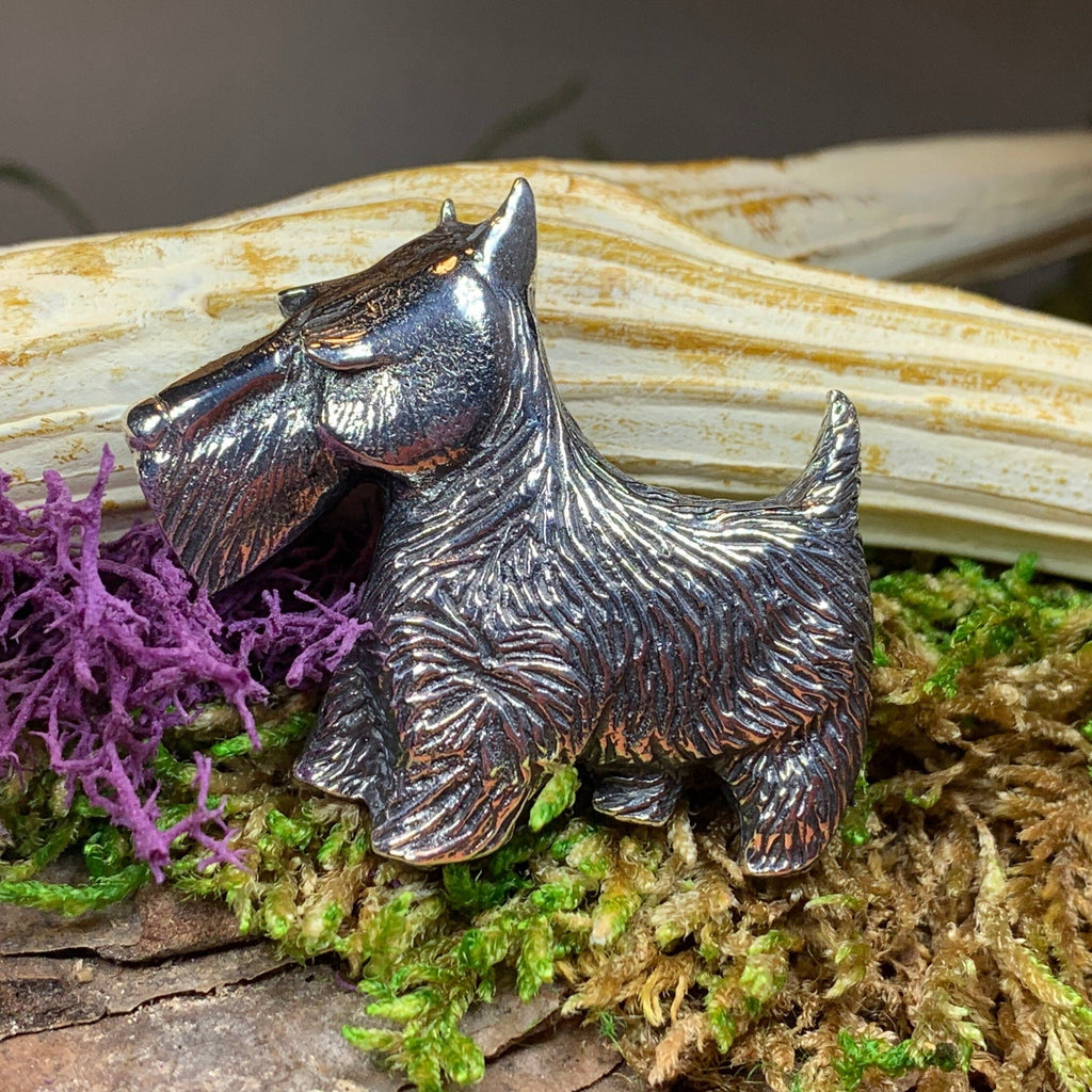 Canis Dog Scottish Brooch