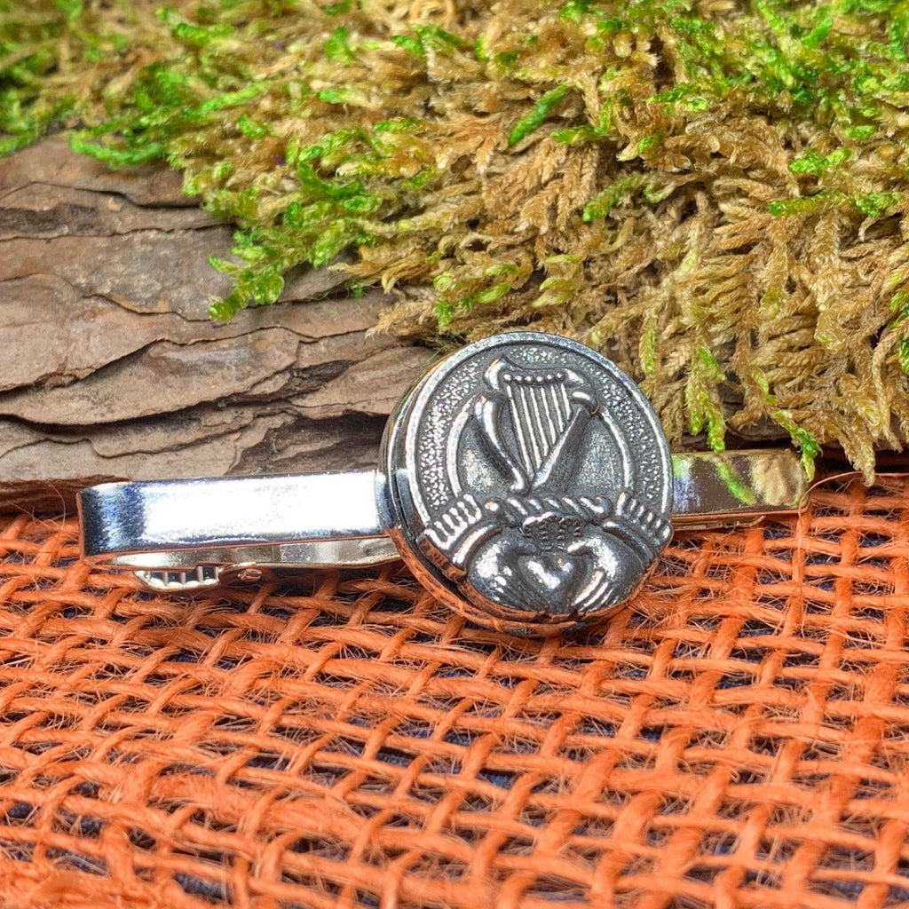 Claddagh & Harp Tie Bar