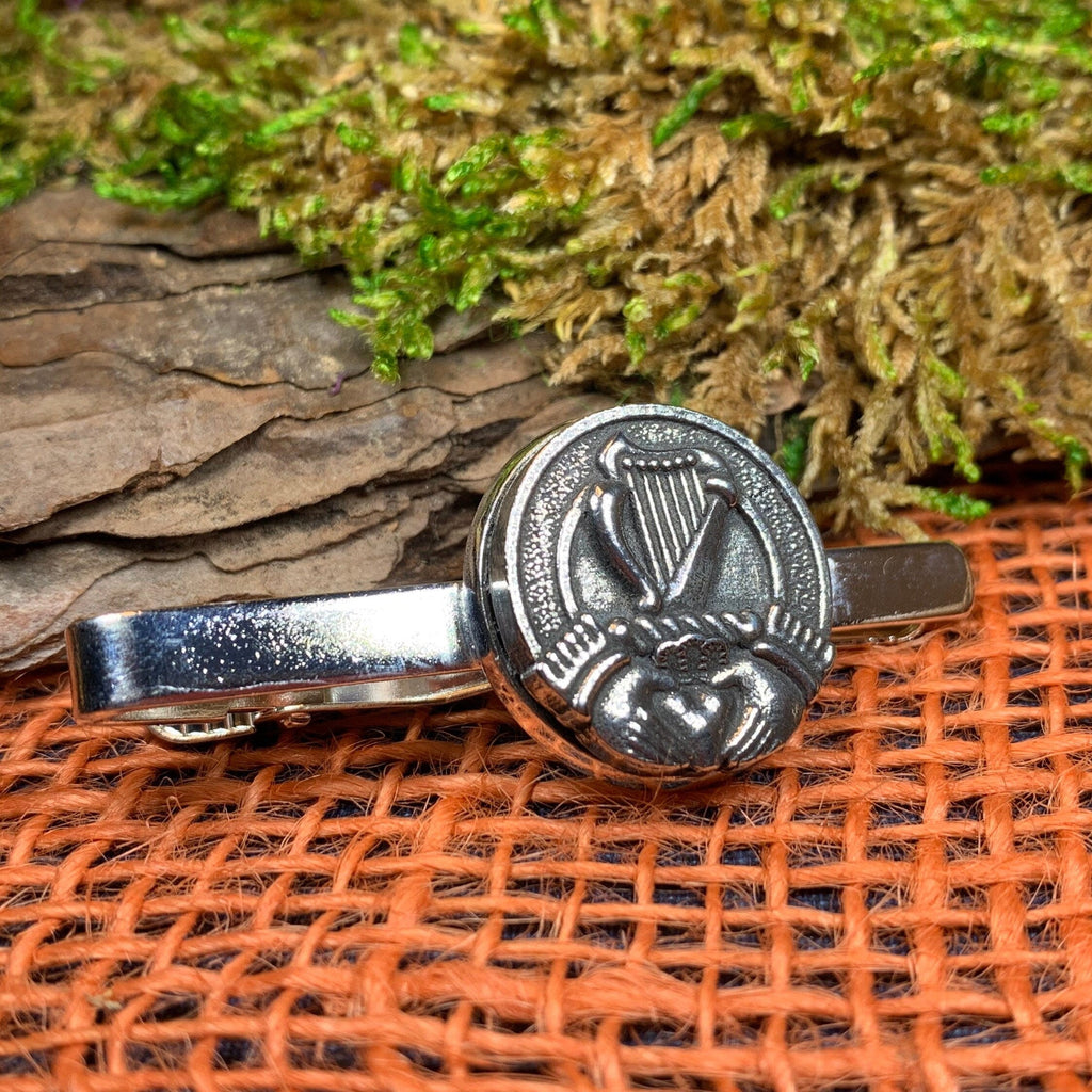 Claddagh & Harp Tie Bar