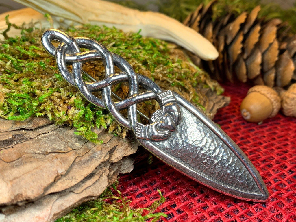 Claddagh Pewter Kilt Pin