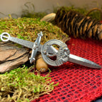 Irish Harp & Claddagh Kilt Pin