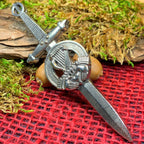 Irish Harp & Claddagh Kilt Pin