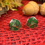 Celtic Spiral Stud Earrings