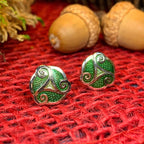 Celtic Spiral Stud Earrings