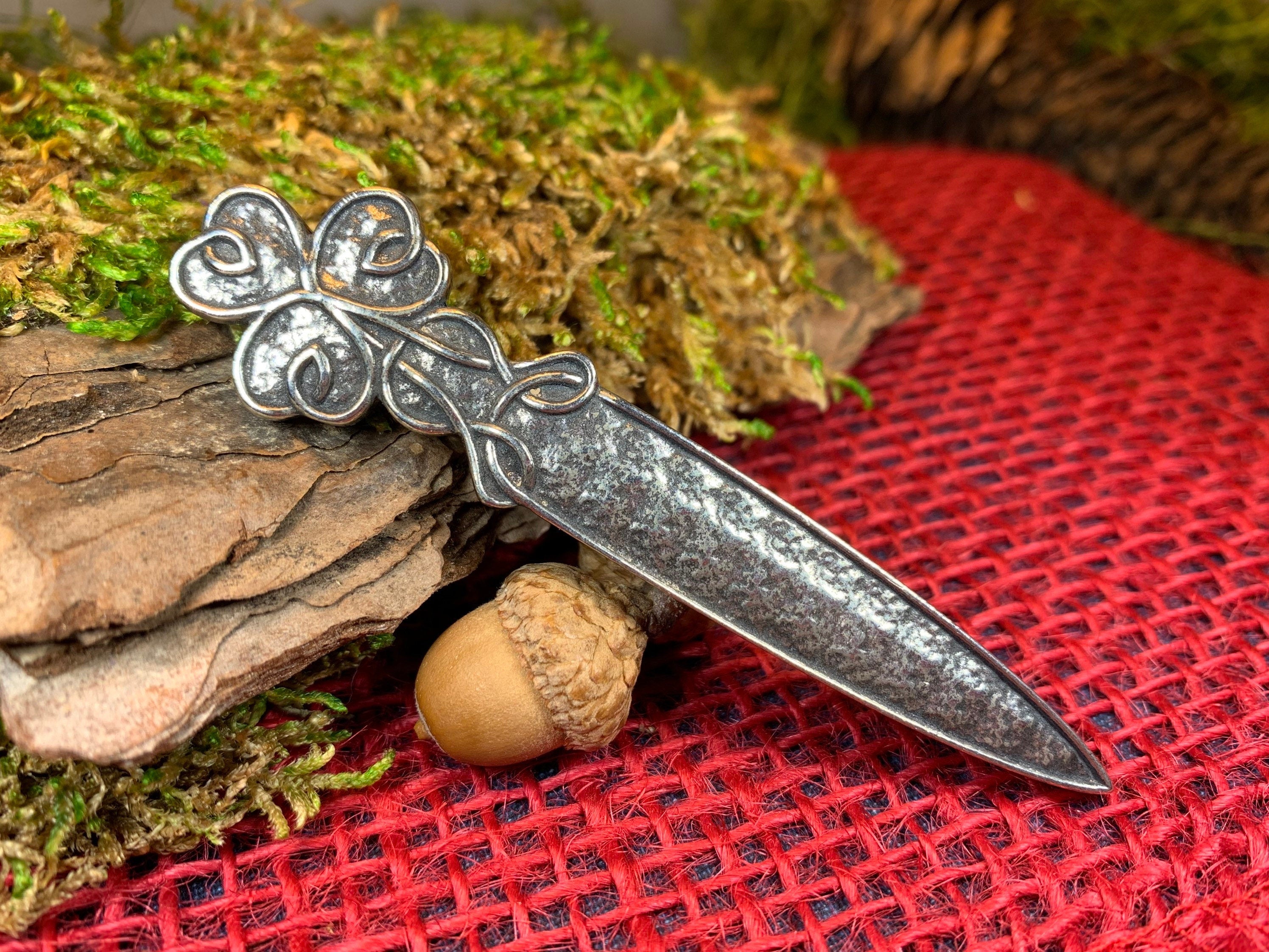 Shamrock Pewter Kilt Pin