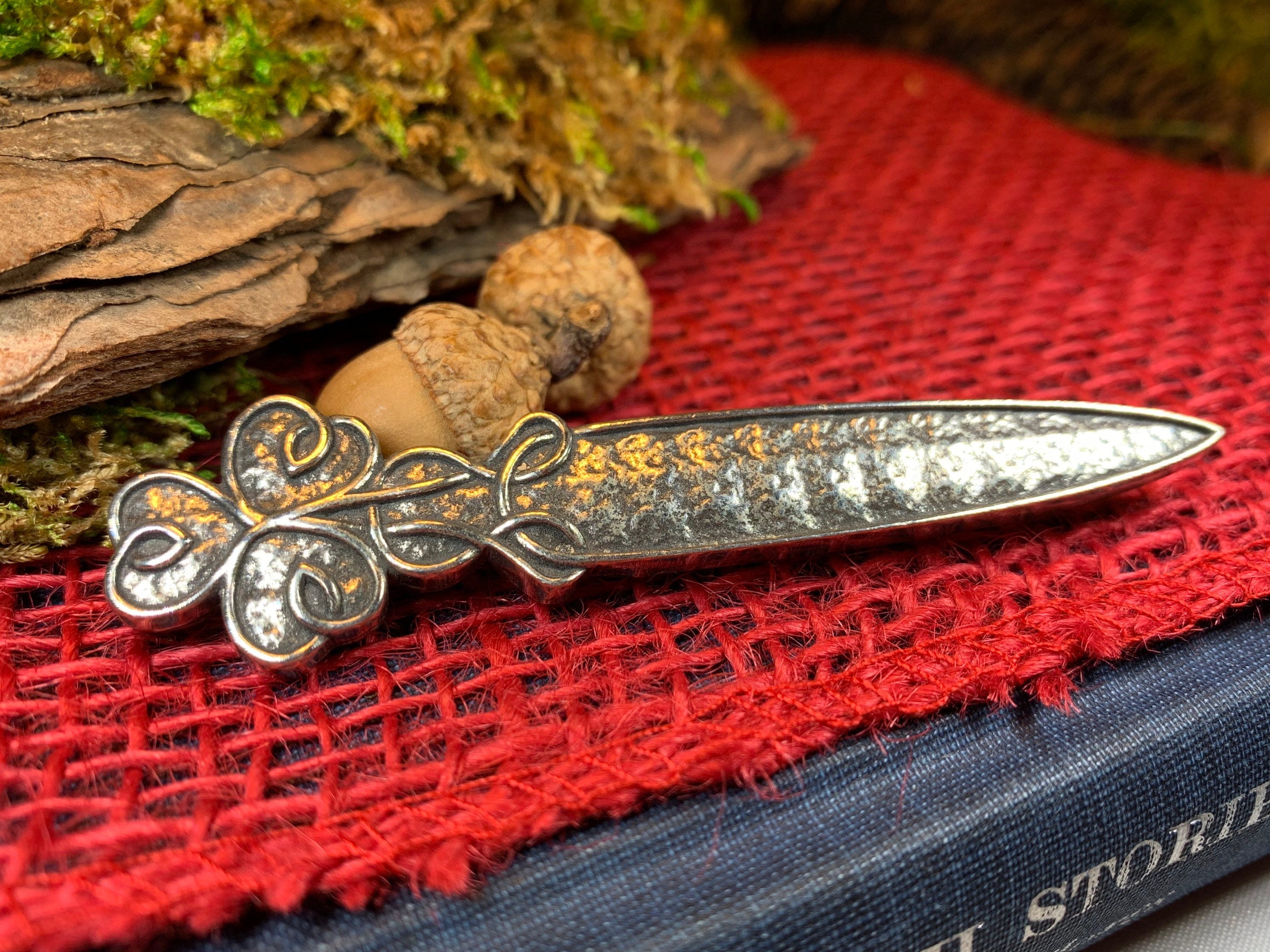 Shamrock Pewter Kilt Pin