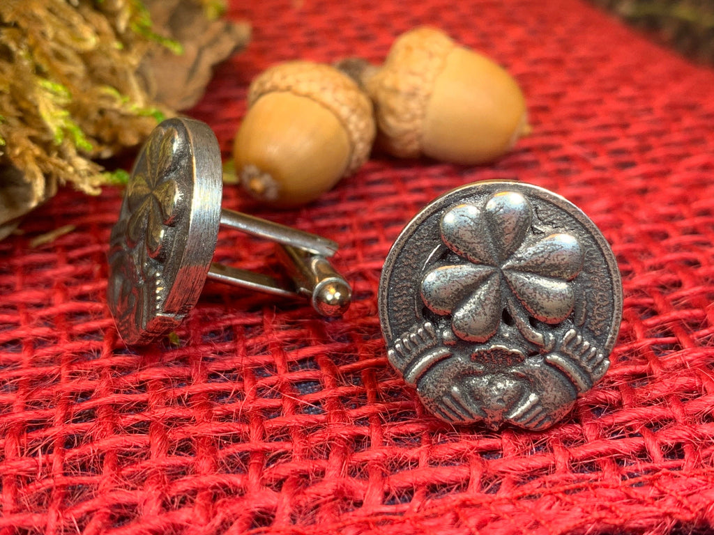 Irish Shamrock Cuff Links