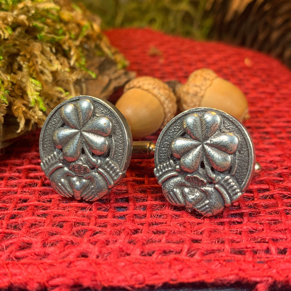 Irish Shamrock Cuff Links