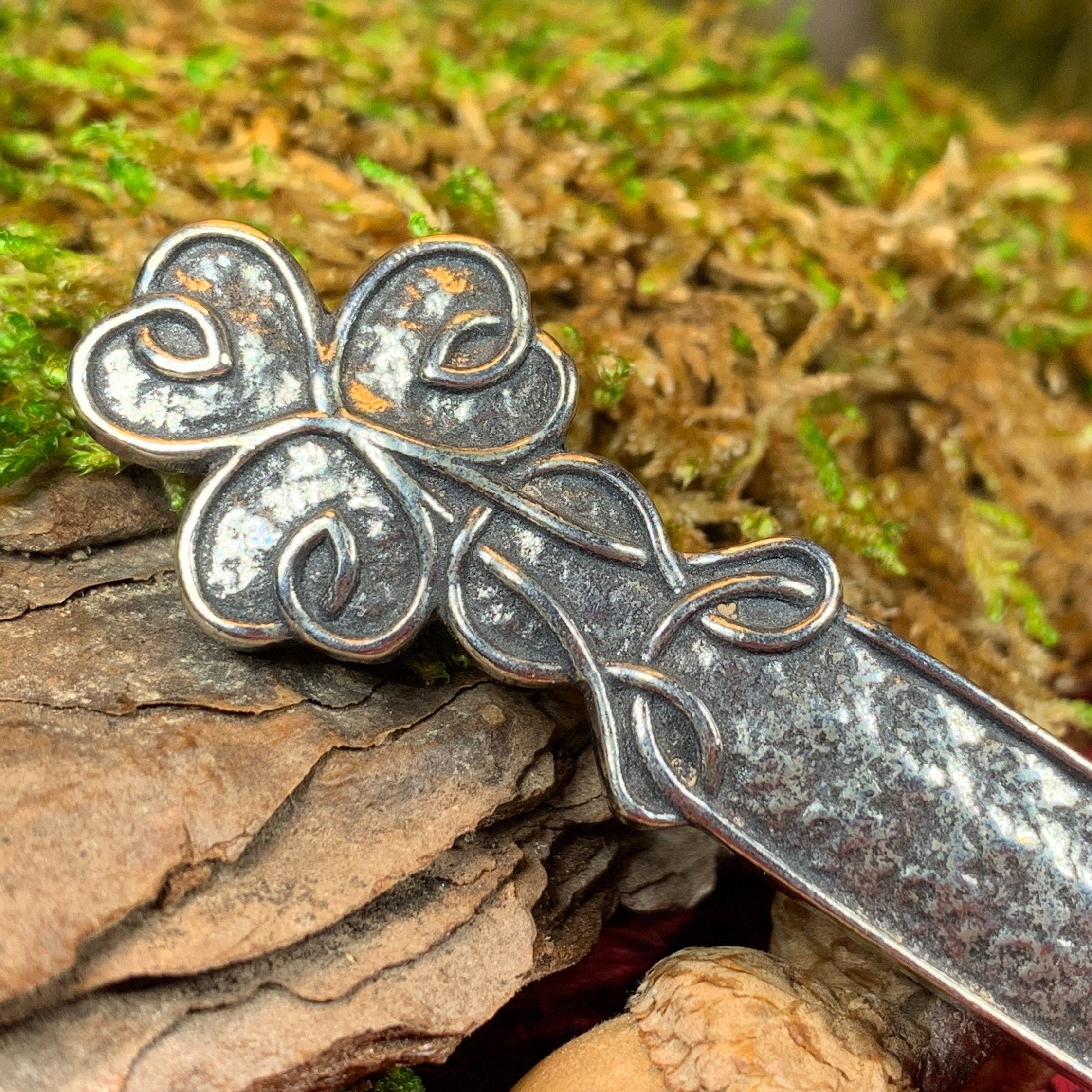 Shamrock Pewter Kilt Pin