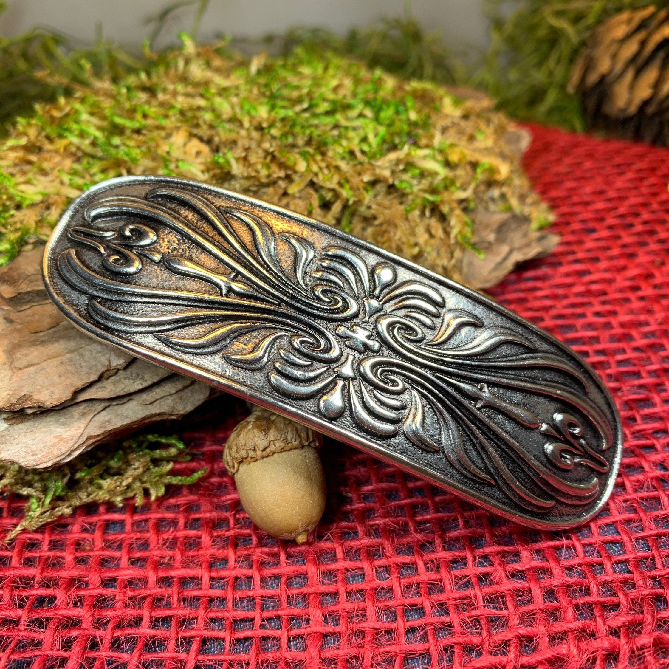 Scroll Celtic Knot Hair Clip