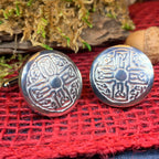 Round Celtic Cross Cuff Links