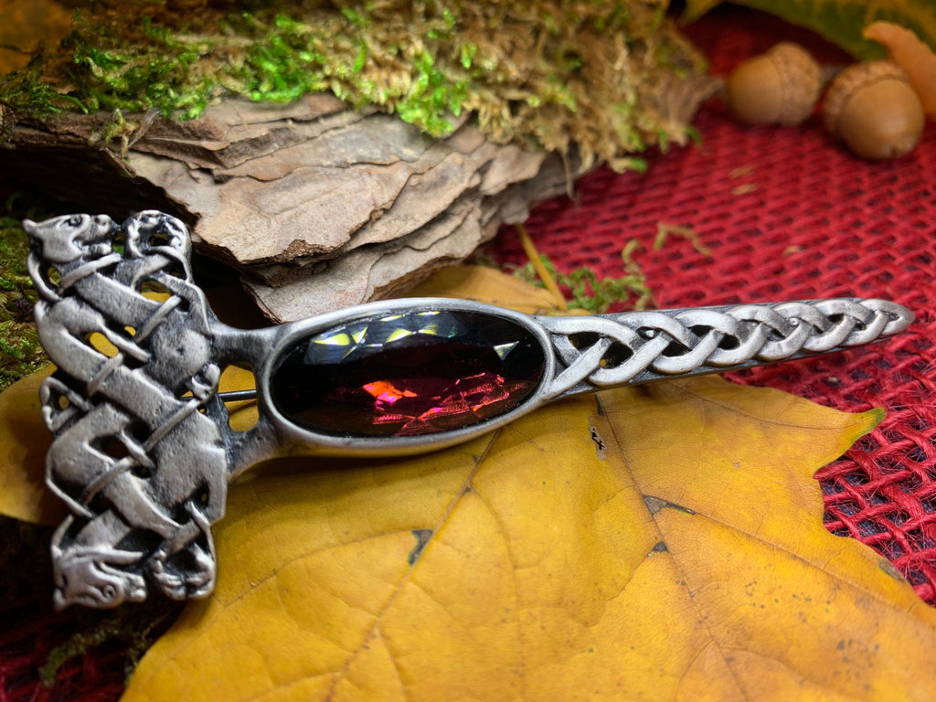 Dragon Crystal Kilt Pin