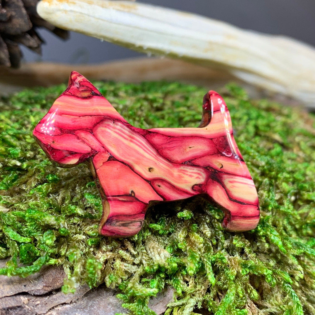 Heathergems Dog Scottish Brooch