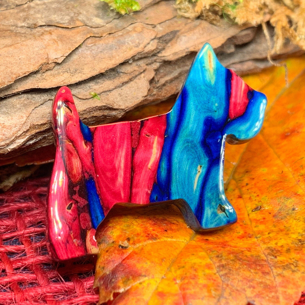 Heathergems Dog Scottish Brooch