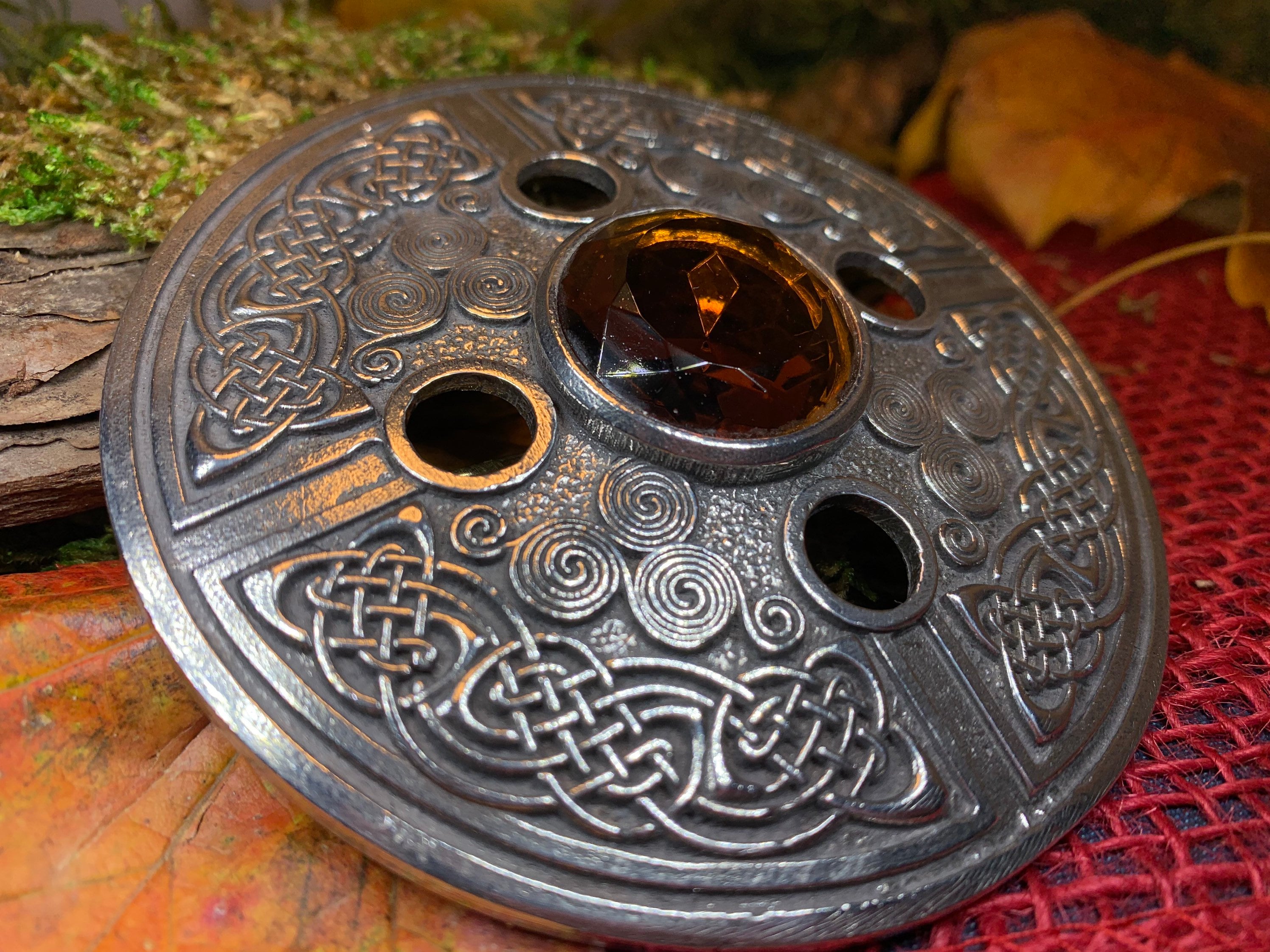 Royal Celtic Spiral Brooch